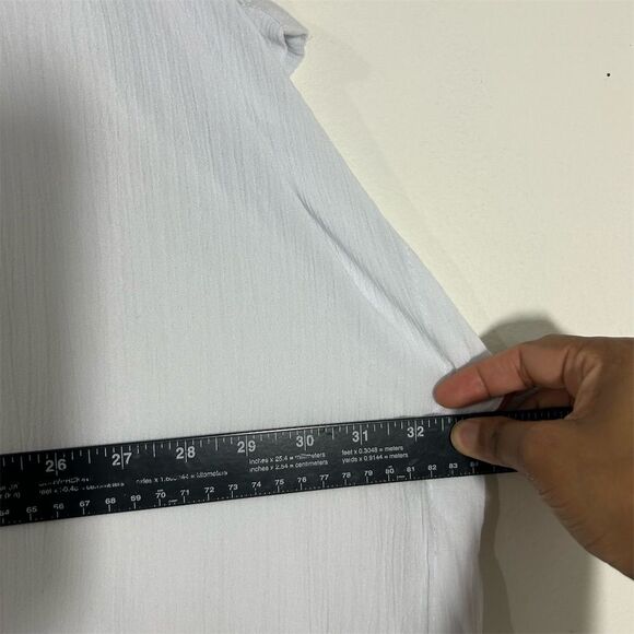 Oasis Women's White Short Sleeve Tunic Cover-Up Size S - Picture 5 of 10